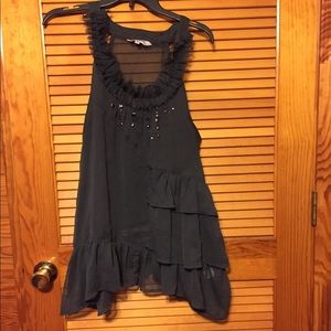 Dressy Tank with beads, like New,